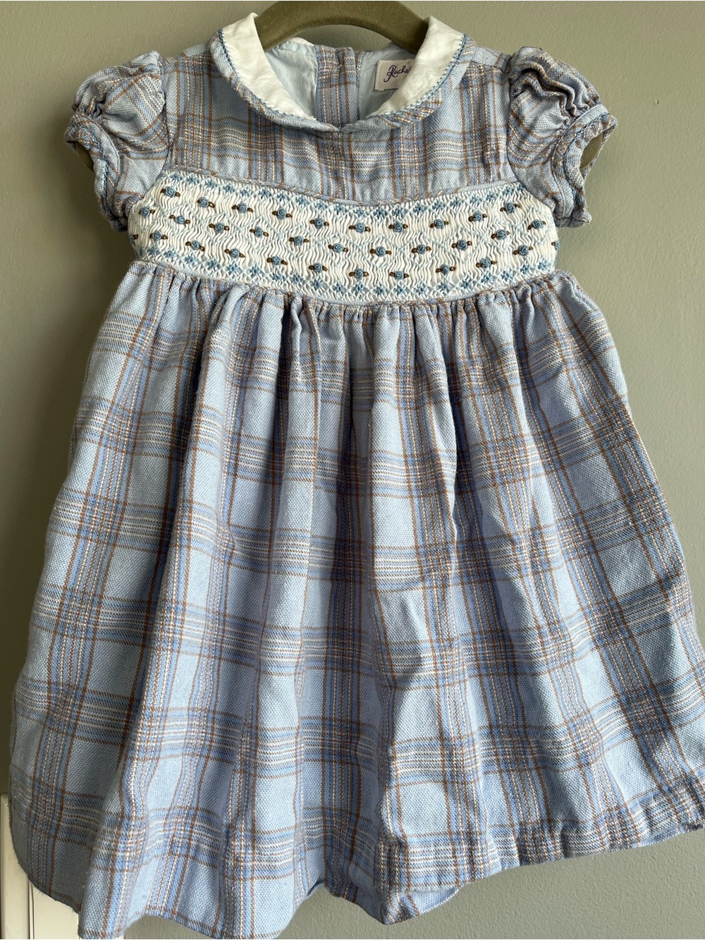 Rachel Riley Blue Plaid Collared Dress - Picture 3 of 7